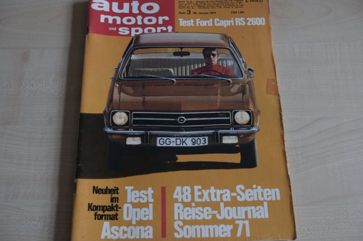 Deckblatt Auto Motor und Sport (03/1971)